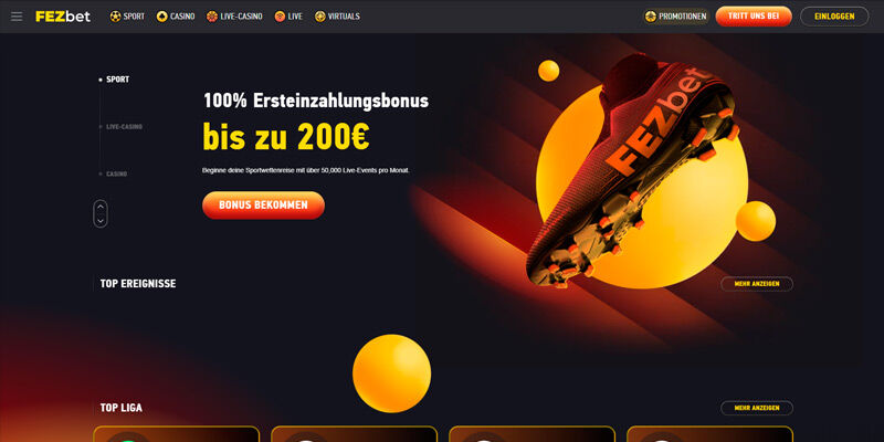 Buchmacher fezbet - Homepage