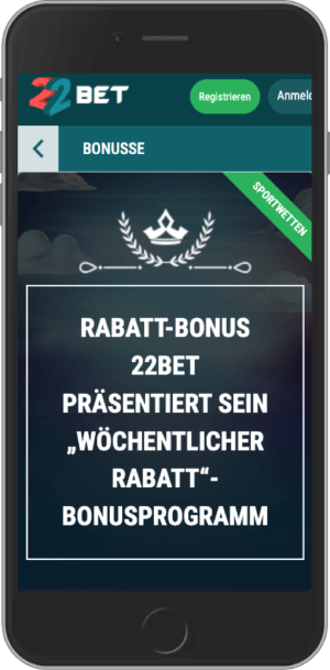 Sie brauchen Rabatt? Profitieren Sie vom „Weekly Rebate Bonus“