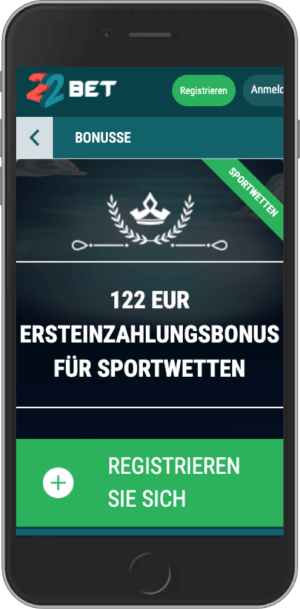 Holen Sie sich 100% Willkommensbonus! Bis zu 122€ umsonst!