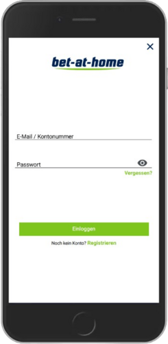 Mobiler Screenshot der Bet-at-Home-Registrierungsseite