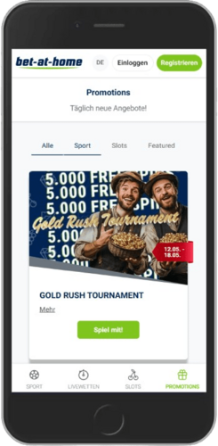 Mobiler Screenshot der Bet-at-Home-Promoseite