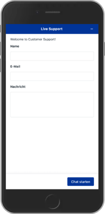 Mobiler Screenshot des TikiTaka-Live-Chats