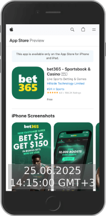 bet365 App im Apple App Store