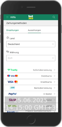 Mobile Screenshot-Abhebung