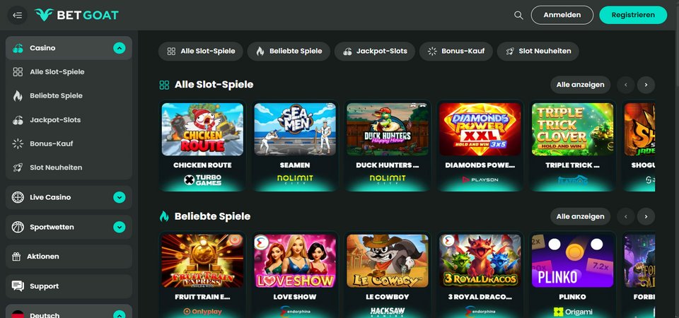 Das BetGoat-Casino