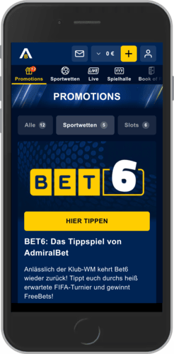 Mobiler Screenshot der AdmiralBet-Werbeseite