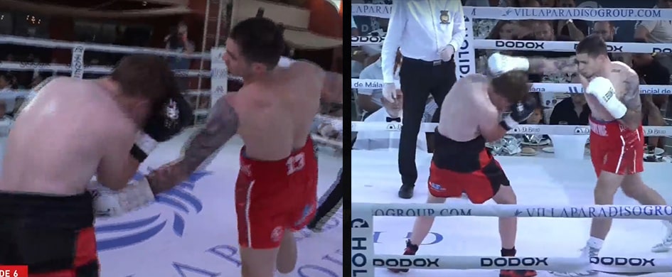 Entscheidend wurde die dritte Kombination aus rechtem Uppercut und linkem Haken